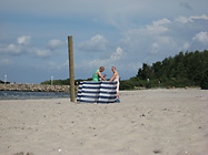 Windschutz aufbauen